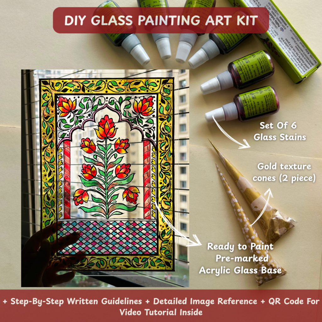 ready to paint pre marked glass acrylic sheet (11)