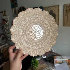 diy red & gold mandala art kit | festive indian art therapy kit for adults