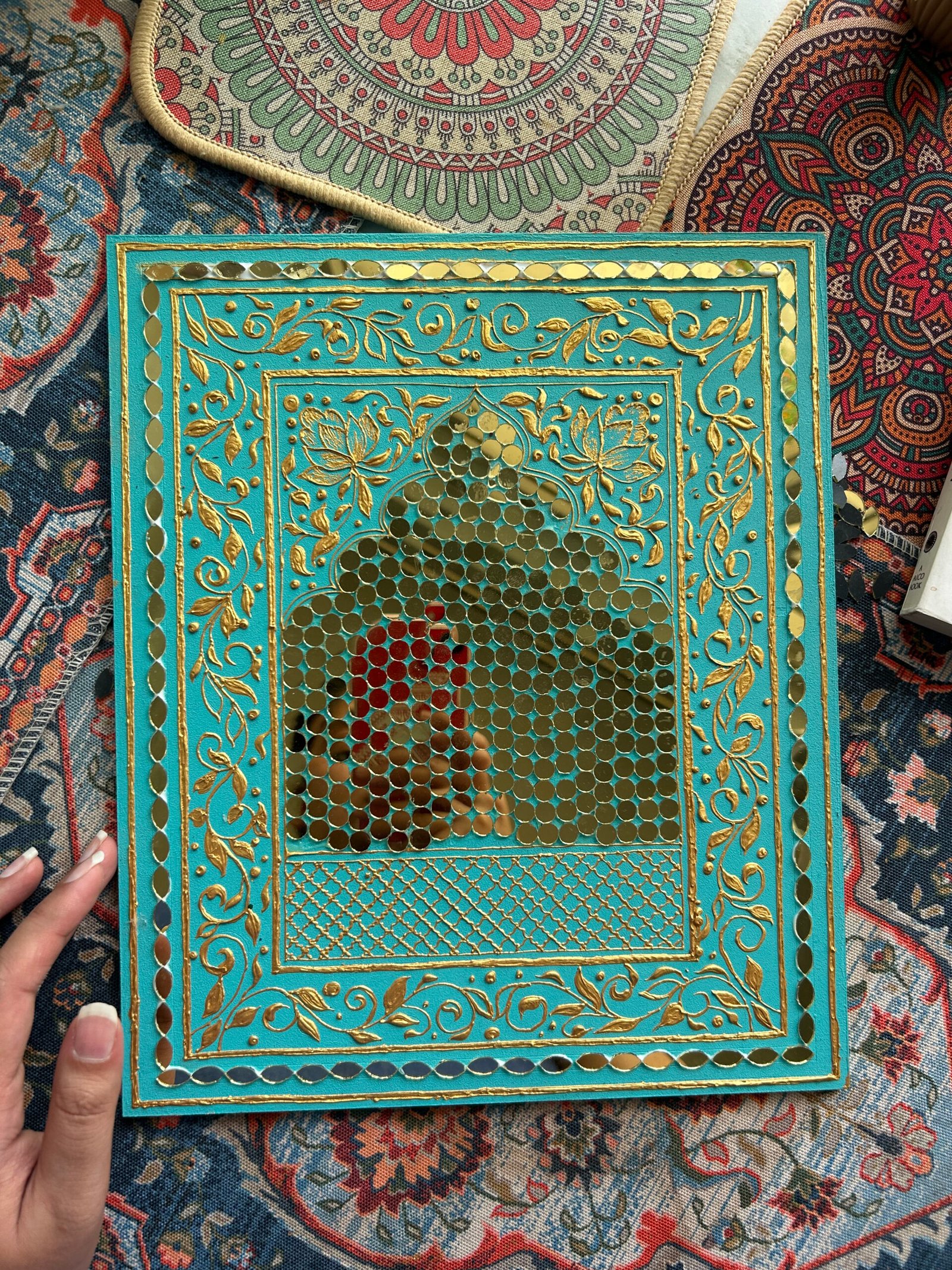 DIY Teal Jharokha Art Kit
