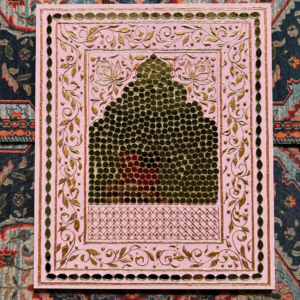 DIY Pale Pink Jharokha Art Kit  | Elegant Heritage Wall Art