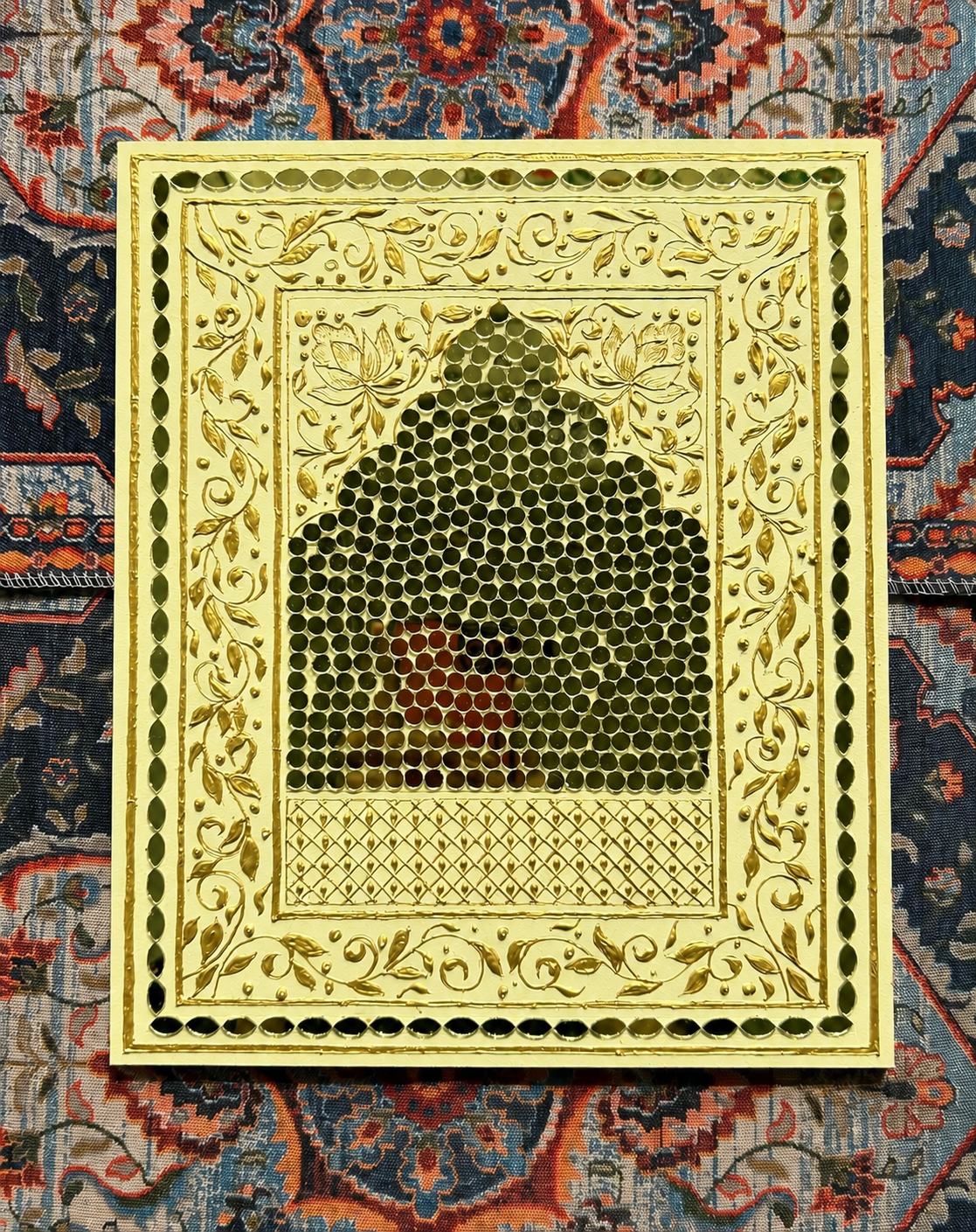 DIY Buttercup Yellow Jharokha Art Kit